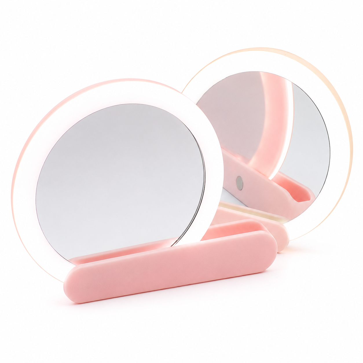 Pink LED Makeup Mirror