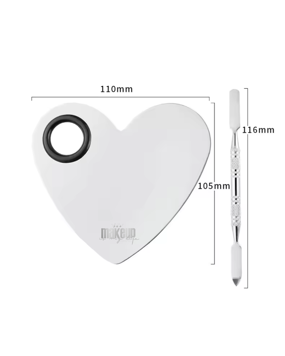 Heart Shaped Mixing Plate