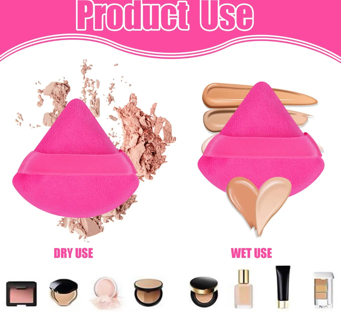 Pink Setting Puff