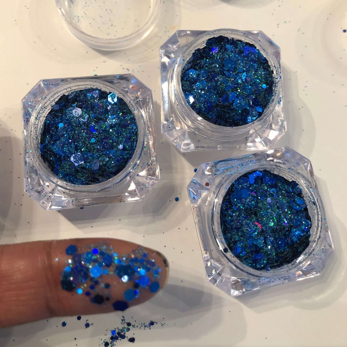 Deep Blue Chunky Glitter