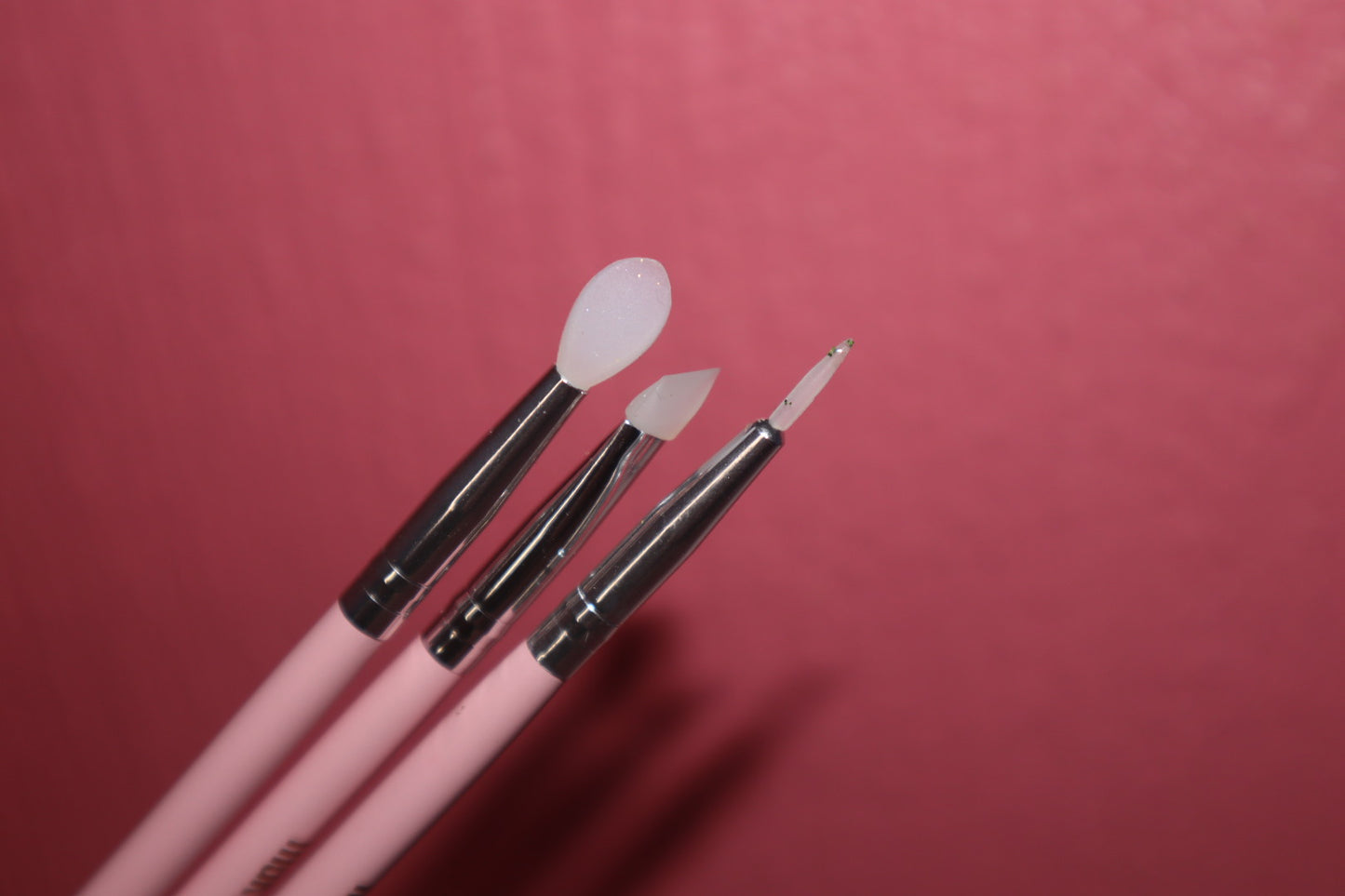 Silicone glitter applicator trio