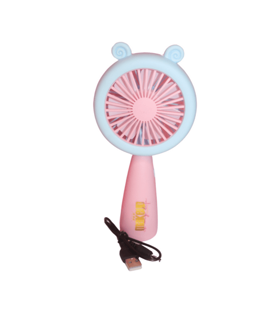 Makeup fan with led light