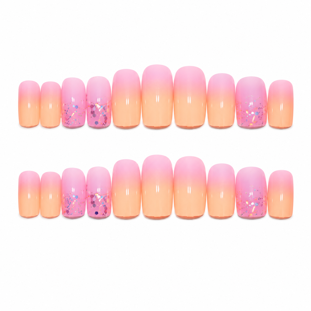 Pink Sunset Ombré Press-On Nails
