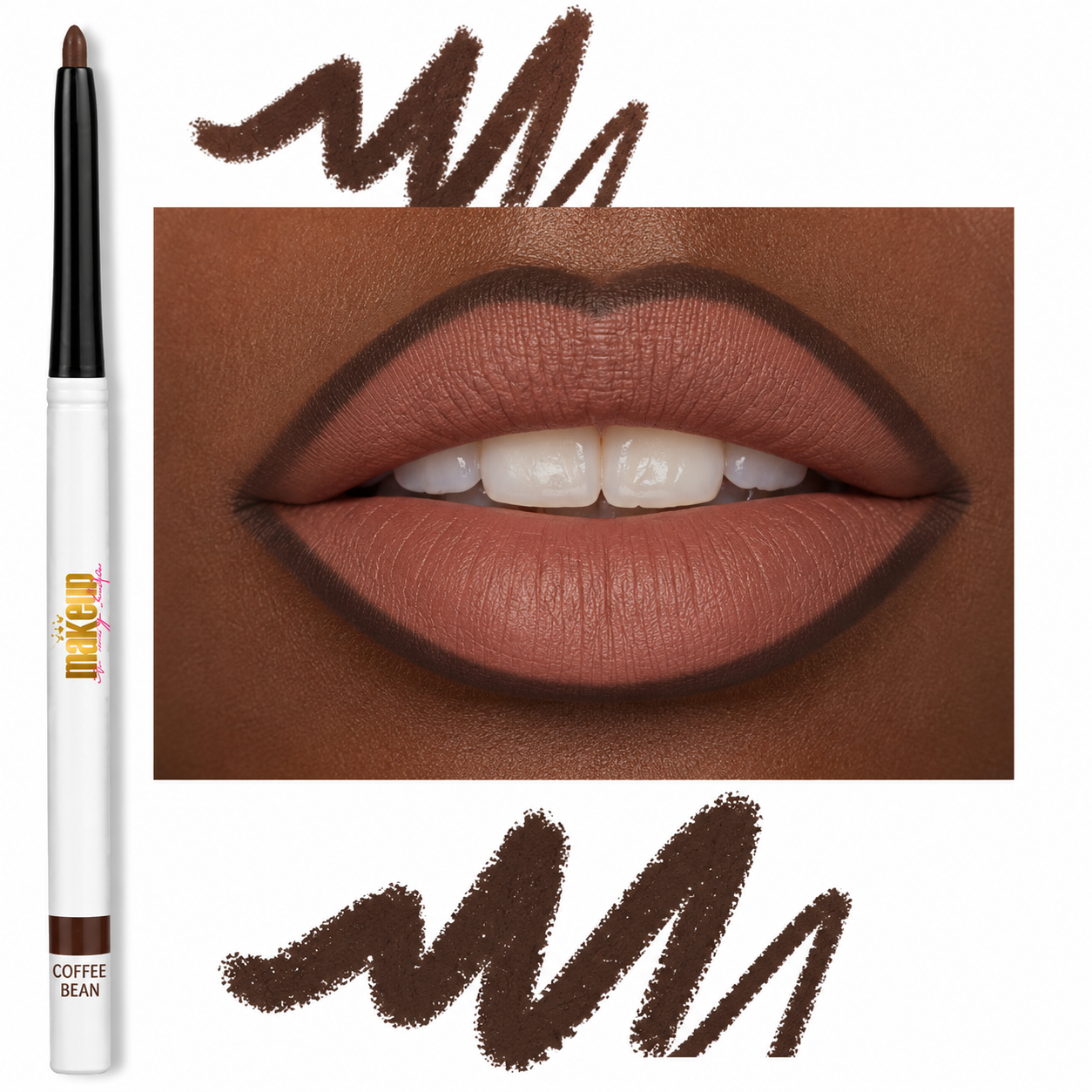 Retractable Lip Liner Coffee Bean