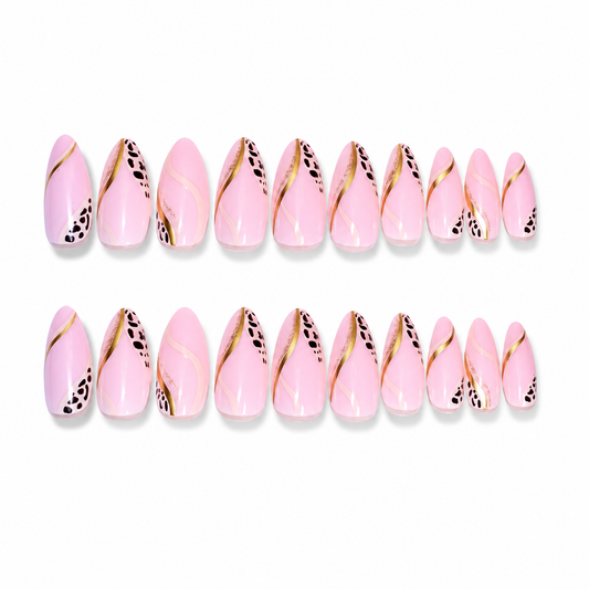 Zebra Print Press On Nails