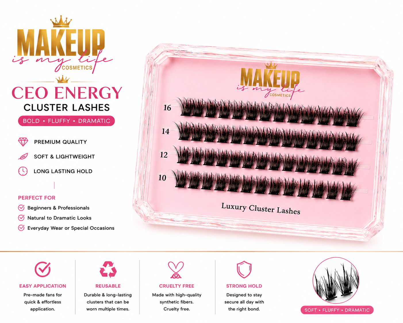 Luxury Lash Clusters/ CEO Energy