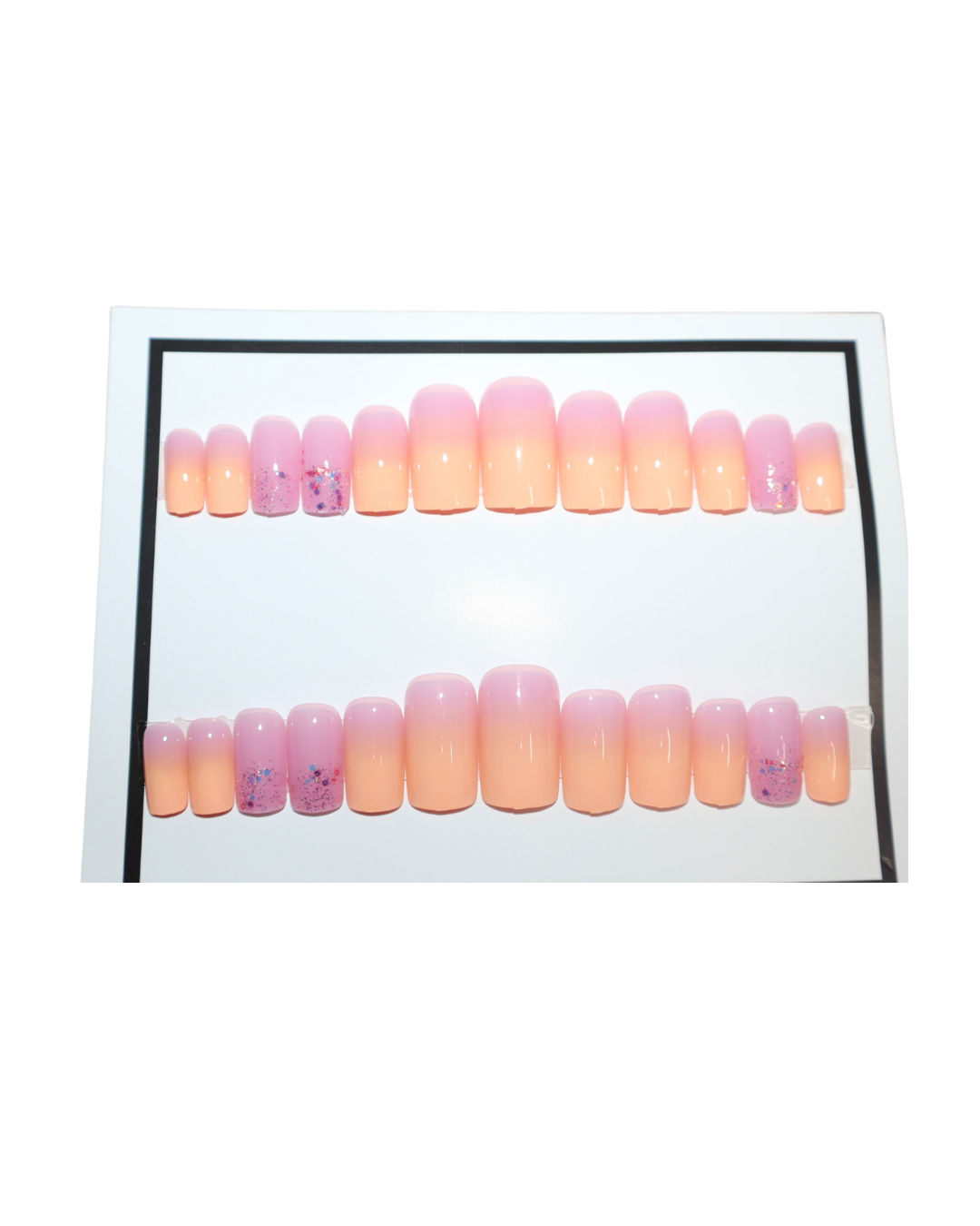 Press On Nails Sherbert Ombre'