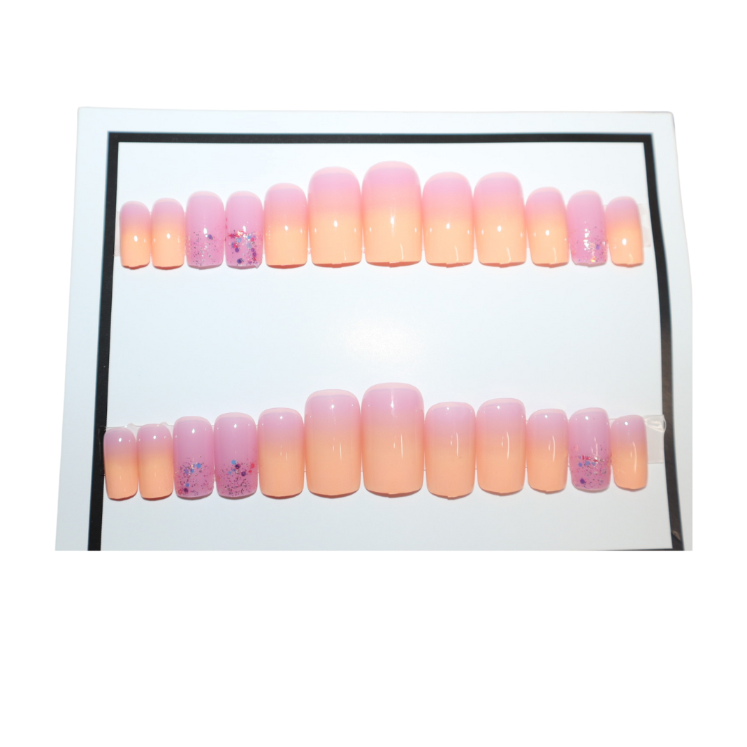 Press On Nails Sherbert Ombre'